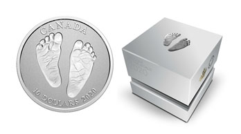 2020 Canada $10 Welcome to the World - Baby Feet Fine Silver
